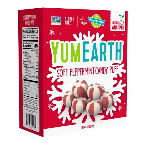 Miniatura 13 de YumEarth Bastones de caramelo orgánicos – Menta de tamaño matrimonial envueltos individualmente, aptos para alérgicos, sin OMG, sin gluten, veganos