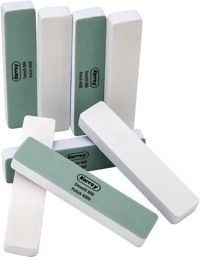 Miniatura 7 de Limas y bloques pulidores para uñas naturales, superficie lisa y pulida de gel, herramientas de manicura de 2 lados, 8 piezas, grano 600/4000