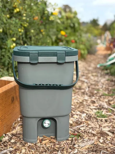 Miniatura 4 de Kit de compost Bokashi de tapa fácil a presión, 2.2 libras de salvado Bokashi premium incluido, comienza a convertir tus residuos de cocina