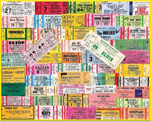 Miniatura 2 de White Mountain Puzzles - Entradas para conciertos - Rompecabezas de 1000 piezas
