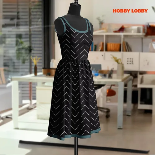 Miniatura 7 de Hobby Lobby Tela de algodón blanco y negro – 1 yarda – Tela ligera precortada para coser ropa, artículos para el hogar y otros accesorios