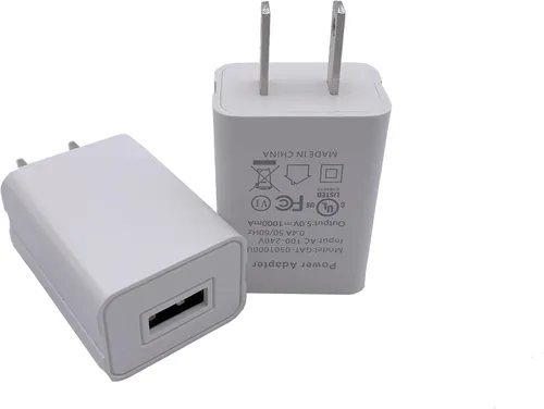 Miniatura 8 de Cargador de pared Cubo 5V1A Fuente de alimentación USB Bloque de carga Universal Enchufe de pared Ladrillo Portátil Cargador Rápido Adaptador