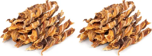 Miniatura 9 de MON2SUN Golosinas para perros, palitos de cecina de triple sabor, palitos de pollo de pato y bacalao de 4.5 a 5 pulgadas para perros pequeños