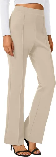 Miniatura 33 de Urban CoCo Pantalones de trabajo elásticos con corte de bota, pantalones de yoga pequeños para oficina casual