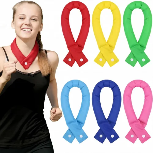 Miniatura 10 de Xuhal 6 unidades de enfriamiento para el cuello, bandana refrescante para el cuello, bufanda enfriadora de hielo para mujeres, verano, actividades