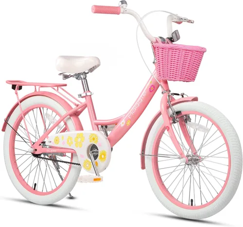 Miniatura 21 de Glerc Maggie Girls Bike, 12-20 Inch Kids Bike for 2-13 Years Old Children, Princess Style Kids Bicycle with Doll-Seat & Basket & Training Wheels