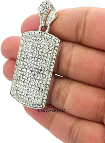 Miniatura 3 de Cadena con colgante de cadena para hombre, plata o oro
