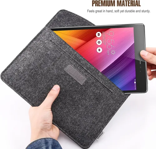 Miniatura 5 de MoKo Bolsa de 7-8 Pulgadas, Funda Protectora de Feltro para Tablet Portátil Compatible con iPad Mini (A17 Pro) 8.3" 2024, iPad Mini 6/5/4/3/2/1, Gris