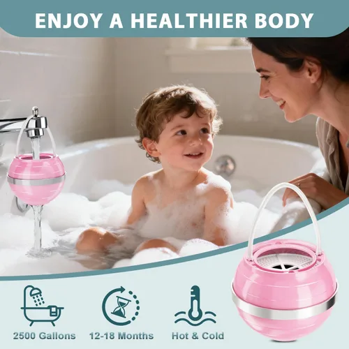 Miniatura 4 de NIROKET Filtro de baño para bañera, filtro de agua de bañera de 8 etapas que elimina cientos de contaminantes para una piel más suave y tersa, 2500