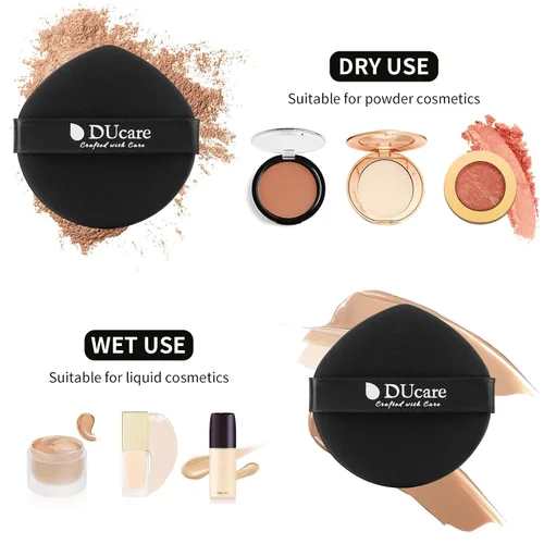Miniatura 6 de DUcare Esponjas de maquillaje con brocha de base, esponja para base de maquillaje para líquido BB Cream Mineral Powder Buffing Stippling