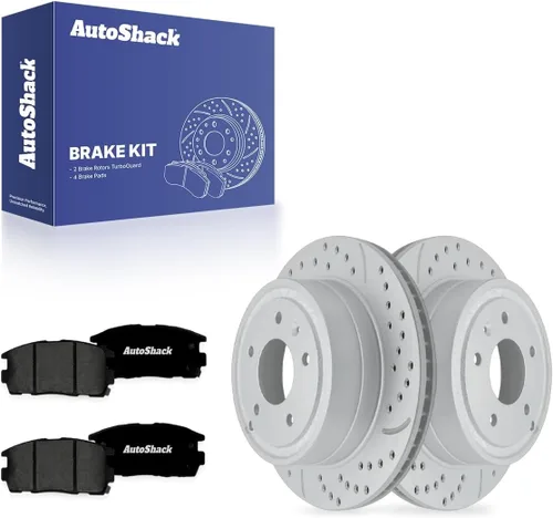 Miniatura 7 de AutoShack Rotores de freno traseros de cerámica Reemplazo para Pontiac Torrent Suzuki XL-7 Chevrolet Captiva Sport 2007-2009 Equinox 2008-2010