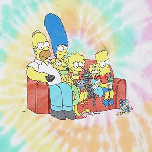 Miniatura 3 de The Simpsons Camiseta clásica Bart Simpson Homer Bart Lisa Tee Tie Dye