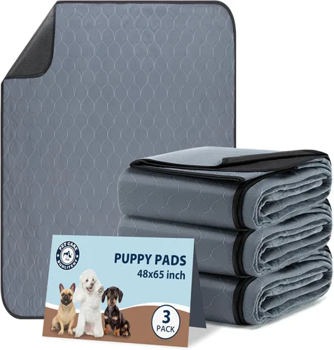 Miniatura 13 de Almohadillas lavables para orina de perros, 48 x 48 pulgadas, reutilizables, con absorción rápida, impermeables y reutilizables para orina de parto