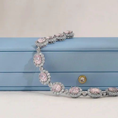 Miniatura 8 de Oirlv Elegante caja de collar azul cielo, caja de presentación de collar de terciopelo blanco interior de cadena larga pulsera collar estuche