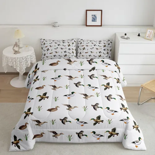 Miniatura 21 de Feelyou Lindo juego de ropa de cama de ajolote para niños y niñas tamaño twin, juego de edredón de salamandra para niños, mujeres y hombres, edredón