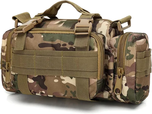 Miniatura 10 de FAMI Bolsa de despliegue Paquete de cintura táctica Pequeño Sling Pack Bolsa de mano Bolsa de manillar