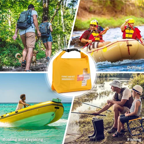 Miniatura 9 de RHINO RESCUE Kit de primeros auxilios para barco impermeable, bolsa seca ligera, accesorios para barco, suministros de supervivencia marina