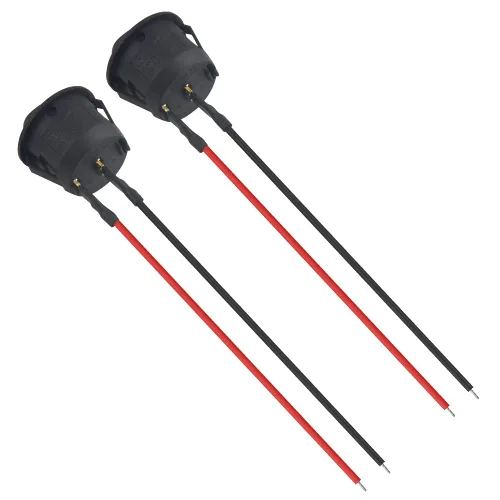 Miniatura 6 de 20 interruptores basculantes redondos de encendido y apagado de 2 pines SPST para barco, AC 6A/125V 10A/250V con cable pre-soldado para automóvil