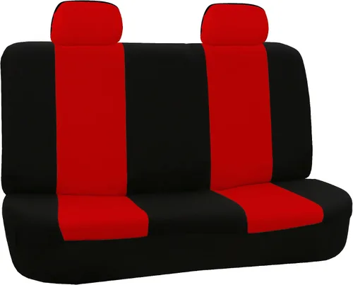 Miniatura 10 de FH Group - Juego de fundas de asientos para automóvil, de tela beige, para SUV, sedán y camioneta, para asientos de respaldo bajo con reposacabezas