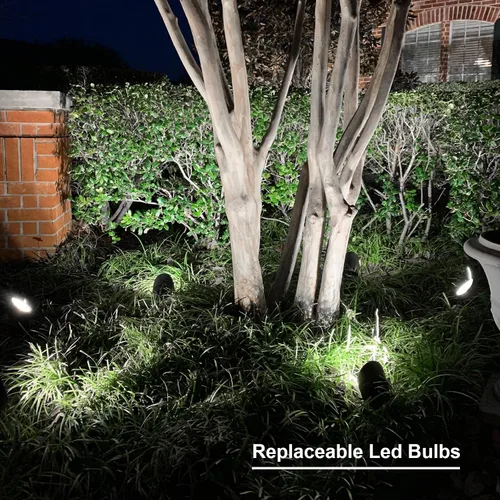 Miniatura 3 de GOODSMANN Focos de bajo voltaje Iluminación de paisaje 5W LED Reflectores al aire libre 2700K blanco cálido LED reemplazable Iluminación exterior