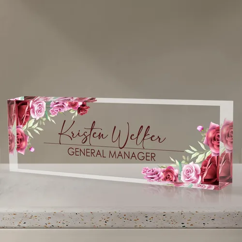 Miniatura 46 de Placa de nombre personalizada para escritorio, placa de nombre de escritorio personalizada, placa de nombre acrílica, accesorios de escritorio