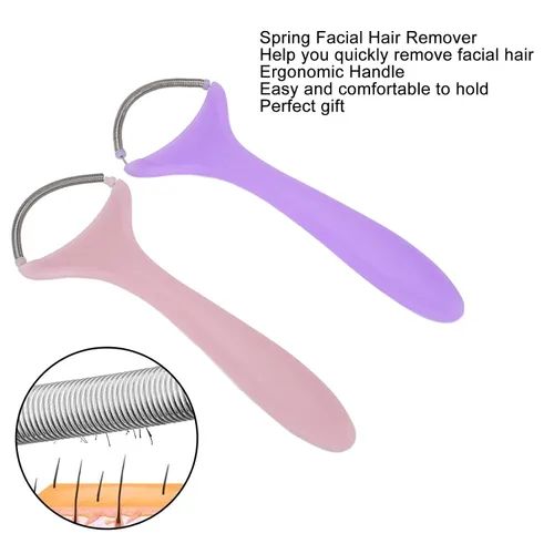 Miniatura 2 de 2 unidades de removedor de vello facial, depilación facial para mujeres, removedor de vello facial de primavera, depiladora manual de resorte