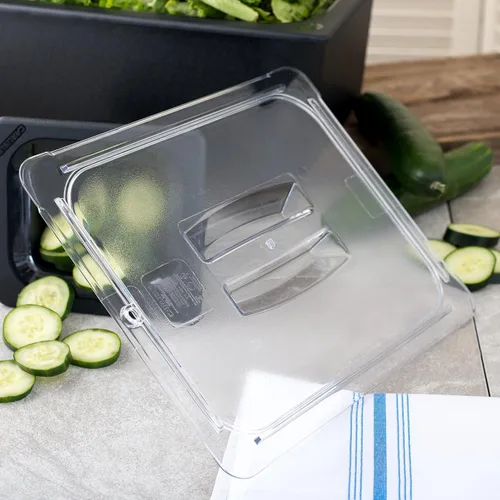 Miniatura 6 de Carlisle FoodService Products Storplus - Tapa para bandeja de alimentos de tamaño 1/2 para catering, bufés y restaurantes, policarbonato, 12.75 x