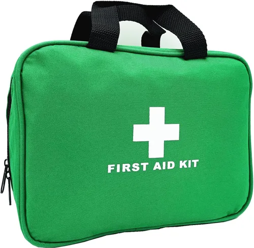 Bolsa de primeros auxilios roja vacía de rescate de viaje para primeros auxilios, bolsa de emergencia para automóvil, hogar, oficina, cocina, Verde