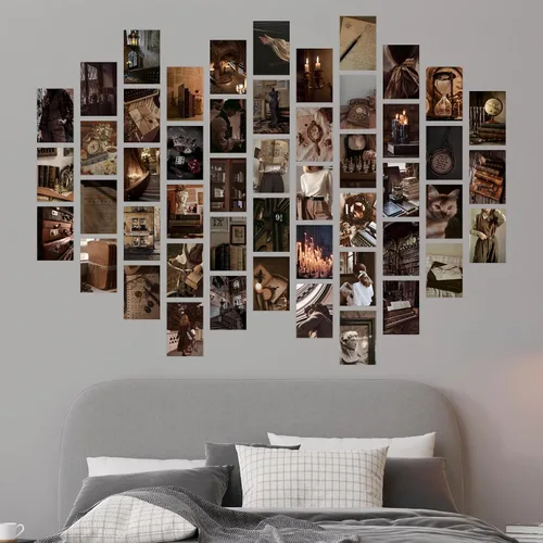 Miniatura 5 de Y2K BOO Kit de Collage de Pared Dark Academia - 50 Fotos Clásicas y Misteriosas de 4"x6" para Decoración de Dormitorio, Regalo para Chicas