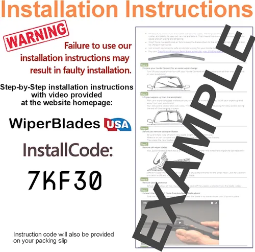 Miniatura 3 de WiperBladesUSA Juego de limpiaparabrisas compatible con Lexus ES300 1992 (juego de 2) limpiaparabrisas