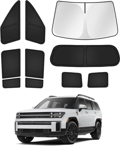 Miniatura 13 de Canvcle Parasol para parabrisas para Honda Civic de 11ª generación 2022-2025 2026 (no para Hatchback), kit de cubierta para ventana trasera lateral