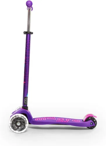Miniatura 3 de Micro Kickboard – Maxi Deluxe LED – Monopatín pequeño de tres ruedas, inclinado a girar, diseño suizo para niños con ruedas con luces LED activadas