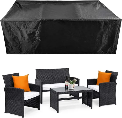 Miniatura 14 de Fundas para Juego de Muebles de Patio Impermeables Funda para Juegos de Conversación de Patio Funda para Sofá Seccional de Exterior Fundas