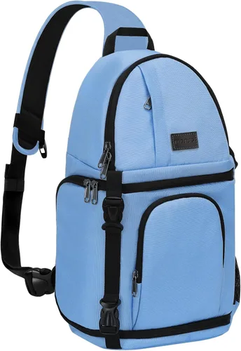 Miniatura 18 de MOSISO Bolsa para cámara DSLR/SLR/SLR/sin espejo, mochila para cámara fotográfica a prueba de golpes con soporte para trípode e inserciones Beige