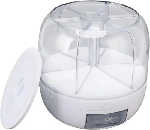 Juego de 3 recipientes de almacenamiento de arroz y granos, plástico duradero y libre, dispensador giratorio de 360 grados con tapa extraíble,