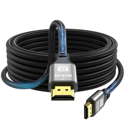 Miniatura 15 de Cable HDMI 4K de 100 pies, cable HDMI 2.0 de alta velocidad de 18 Gbps, Ultra HD, retorno de audio Ethernet, video 1080p, 3D, Arc, HDR, compatible