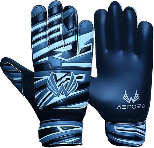 Miniatura 9 de Guantes de portero de fútbol para niños y jóvenes junior de 4mm antideslizantes con agarre fuerte en la palma Rojo