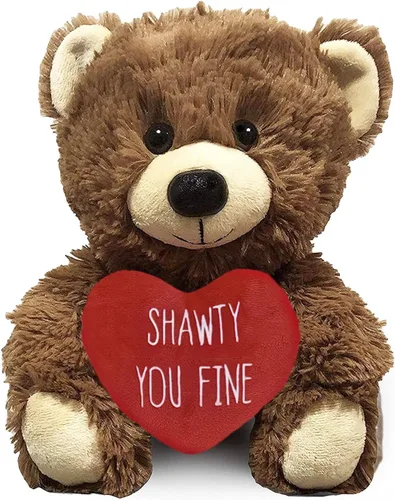 Miniatura 7 de Witty Enterprise Shawty You Fine - Oso de peluche de 10 pulgadas - Regalos para parejas para él - Divertido animal de peluche para novia, novio