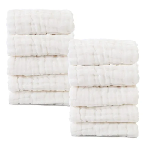 Miniatura 16 de MUKIN Toallitas para bebé, toallitas de algodón natural para bebé, toalla suave para la cara del bebé recién nacido para piel sensible, registro
