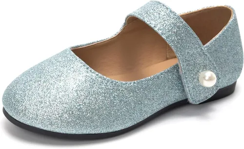 FUNKYMONKEY - Zapatos de vestir Mary Jane sin cordones con estilo casual tipo bailarina para niñas