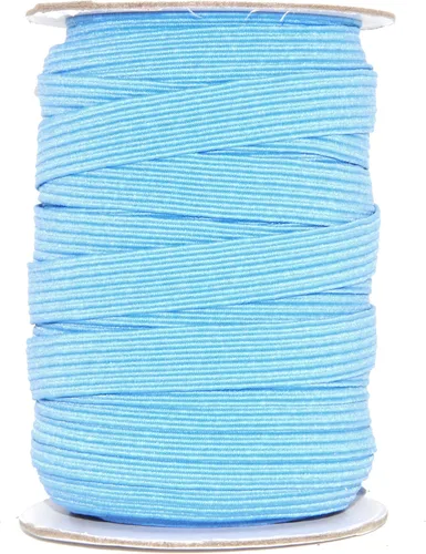 Miniatura 36 de Mandala Crafts - Rollo de cordón elástico plano para costura y manualidades Blanco