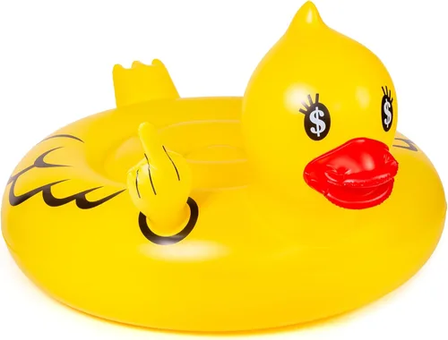 Miniatura 8 de Float Joy Divertidos flotadores inflables para piscina de pato para adultos, flotadores de pato de goma mejorados para piscina, lago, flotadores