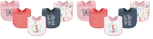 Miniatura 32 de Hudson - Babero unisex de algodón para bebé, baberos de algodón, talla única , Cactus rosa