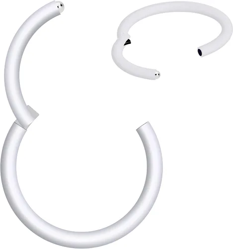 Miniatura 2 de Body Candy Segment Hoop Rings 18 Gauge 316l Surgical Steel Lip Ring Cartilage