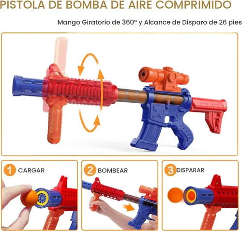 Miniatura 6 de Marlrin Juegos de disparos para niños de 5, 6, 7, 8, 9 y 10 años en adelante, juego deportivo y al aire libre con objetivo de disparo en movimiento