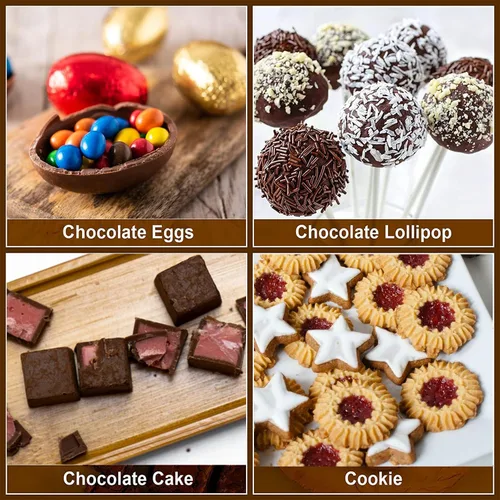 Miniatura 6 de Envoltura de papel de aluminio de 7.8 pulgadas, 100 unidades de envoltorios grandes de barra de caramelo de chocolate, papeles de regalo cuadrados