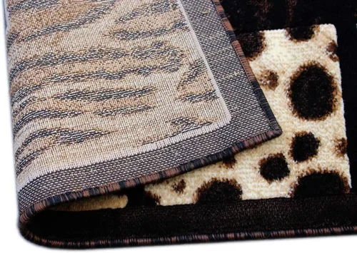 Miniatura 6 de Alfombra con diseño de animales Skinz 73, color negro (5 pies x 7 pies)