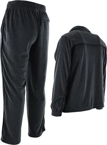 Miniatura 4 de ChoiceApparel Chándal de terciopelo para hombre con bolsillos con cremallera