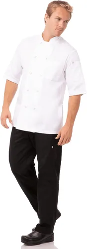 Miniatura 4 de Chef Works Abrigo de chef Tivoli para hombre