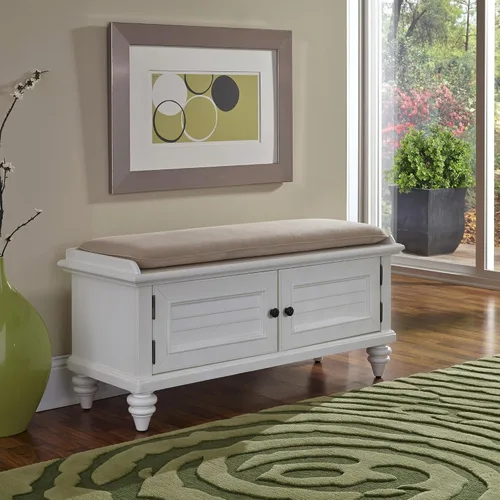 Miniatura 2 de Homestyles Banco de almacenamiento Bermuda Off-White